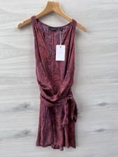 Image of Ted Baker Odesia Printed Halter Neck Sleeveless Romper Playsuit Size 2 / UK 10