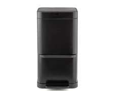 Image of Swan Stealth Black Dual Recycling 70L Sensor Bin Household Recycling System