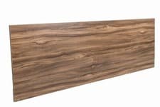 Image of 1800 mm Walnut Effect Front Straight Wrapped Wood Bath Panel