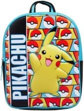 Image of Kids Officially Licensed Pokemon Pikachu Backpack Poke Ball Print EVA School Bag