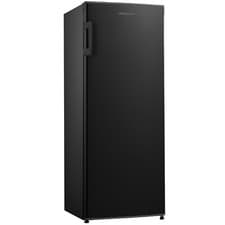 Image of Black Tall Freestanding Larder Fridge by Cookology CTFR235BK 55x142cm Metal Back