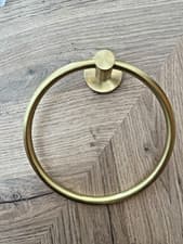 Image of Miller Bond Brushed Brass Towel Ring 8705MP1 Bathroom Accessory Wall Mounted
