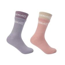 Image of Everlast Kids Rib Crew 2 Pack Womens Socks
