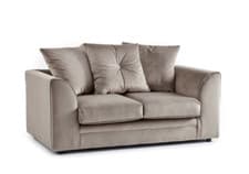 Image of Plush Velvet Sofa Soft 3 2 Seater Footstool Swivel Sorretto Original Suite Chair