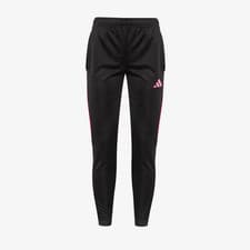 Image of Adidas Girl's Trousers Leggings Strechy Slim Black Pink Logo Aeroready IL9558