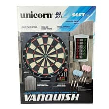 Image of New Unicorn Vanquish Electronic Soft Tip Dartboard 28 Games 271 Variations
