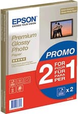 Image of Epson Premium Glossy Photo A4 Paper 2-For-1 (Pack of 15 + 15 Free) C13S042169