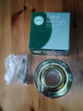 Image of 💡Lytlec Eyeball Brass Spot Ceiling Downlight Single Light. Max 50w MR16