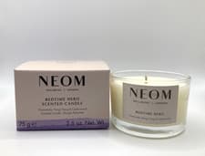 Image of Neom BEDTIME HERO Scented Candle Camomile Ylang Ylang Cedarwood 75g RRP£20 BNIB