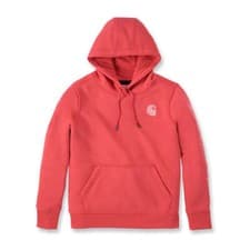 Image of Carhartt Logo Sleeves Ladies Hoodie Bittersweet