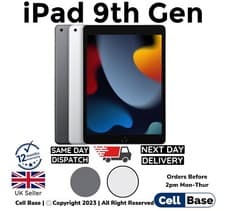 Image of NEW Apple iPad 9th Gen (2021) 10.2" 64GB 256GB / WiFi /4G Silver /Grey Re-SEALED