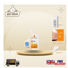 Image of Anthelios Invisible Fluid SPF 50 Sunscreen – Non-Greasy, Clear Protection 50ml
