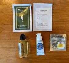 Image of New L’Occitane En Provence 6-Piece Mini Gift Set In Yellow Metal Tin