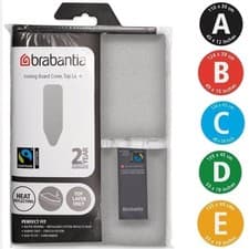 Image of Brabantia Replacement Silver Heat Reflective Ironing Board Cover Size A B C D E