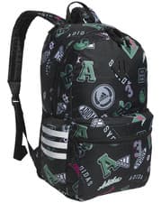 Image of Adidas CLASSIC 3S 5 League Black White 16" Laptop 19" Backpack Gym $55 28L NEW