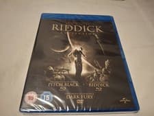Image of The Riddick Collection Chronicles Of/ Pitch Black / Dark Fury - UK Blu-ray NEW
