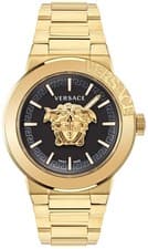 Image of Versace VE7E00623 Medusa Infinite Gent black gold Stainless Steel Men's Watch NE