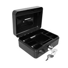 Image of 10 Inch Cash Box With 2 Keys Change Tray Cash Deposit Box Random Colours