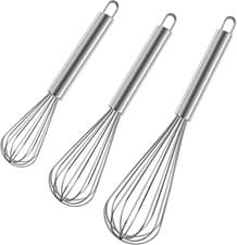 Image of Stainless Steel Whisk Set, 3 Packs Balloon Whisk for Cooking, Whisking, Blending