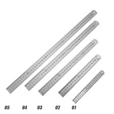 Image of Stainless Steel Ruler Double Sided Metric Measuring Tool 15-50cm