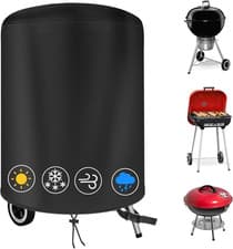 Image of Kettle BBQ Cover - Barbecue Covers Waterproof for Weber, 420D Heavy Duty Oxford