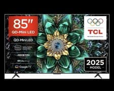 Image of TCL 85Q6C-UK QD-Mini LED TV, 4K HDRPremium 1000nits, Smart TV Powered by Google