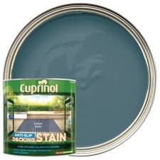 Image of Cuprino Anti Slip Decking Stain Urban Slate 2.5L Exterior Wood Protect Durable