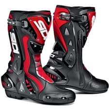 Image of Sidi ST Motorbike Motorcycle Race Boots - Black / Red