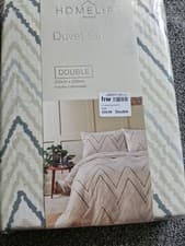 Image of Brand New Aztec Printed Duvet Cover Set Double With Pillowcase