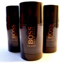 Image of 3x Hugo Boss The Scent Deodorant Stick 75ml, Anti-persperent body roll on, mens