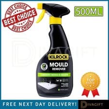 Image of BLACK MOULD MILDEW SPRAY REMOVER READY TO USE FOR WALLS 500ML KILROCK NEW