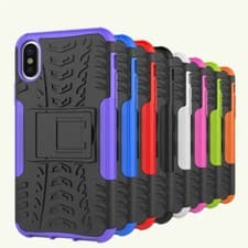 Image of Shock Proof Case Heavy Duty Tough Case Cover with Stand for Apple iPhone models