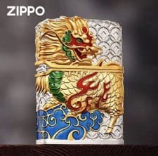 Image of Zippo Windproof Lighter Silver in box + Zippo Butane Jet Insert New In Box