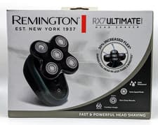 Image of Remington RX7 Ultimate Series Head Shaver – XR1600 5 Flexing Heads, Turbo, USB