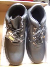 Image of MEN'S BLACK SITE WORKBOOTS OIL RESISTANT HARD TOE CAP SAFETY BOOTS SIZE 12 / 47