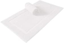Image of HOTEL BATH MAT 100% COTTON MODERN BATHROOM TOWELING MAT 50X80CM SOFT & ABSORBENT