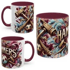 Image of West Ham United Fan Mug – Claret & Blue, Football Gift