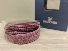 Image of Swarovski Slake Double-Wrap Purple  Bracelet Genuine Brand New In Box P2773