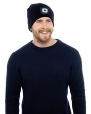 Image of LED Knitted Beanie Hat Adults & Kids Knitted Hands Free Light Up Hats