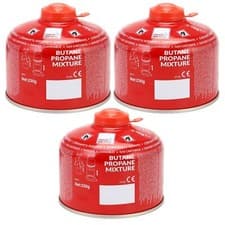Image of 3 x Value Pack 230g Butane Propane Screw On Gas Cartridges Camping Canisters