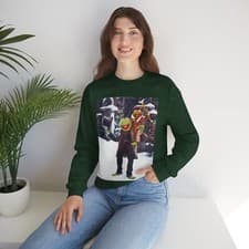 Image of Kermit & nephew Robin Xmas Sweatshirt - Muppet Christmas Carol Tiny Tim Crewneck