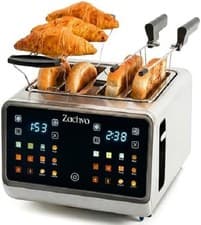 Image of 4 Slice Stainless Steel Toaster with Touchscreen & Independent Dual Controls, 1.