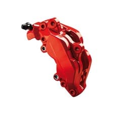 Image of Foliatec Car Brake Caliper Paint / Lacquer Set - Performance Red - (3 Part Kit)