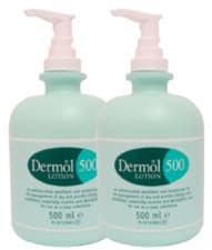 Image of Dermol Lotion 500ml x2 - Treats/Prevents Dry & Itchy Skin, In Eczema/Dermatitis