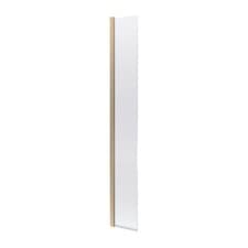 Image of Nuie Wetroom Return Screen 215mm x 1950mm Brushed Brass