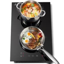 Image of 2 Zone 30cm, Built-in Induction Hob, Touch Control, 2800W, 9 Power Levels