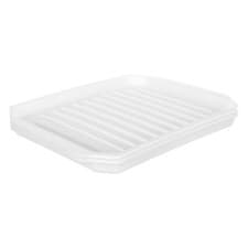 Image of 3pcs Microwave Bacon Baking Pan Compact Bacon Rack Microwave Bacon Rack Bacon