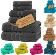 Image of Luxury Towels Bale Set 800 GSM 100% Egyptian Cotton Face Hand Bath Sheet  Towels