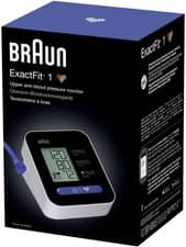 Image of Blood Pressure Monitor Braun ExactFit 1 BP Operates Automatic Upper Arm Monitor