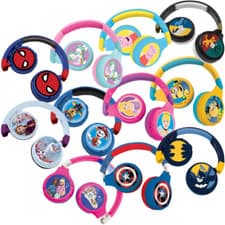 Image of LEXIBOOK WIRELESS & WIRED KIDS FOLDABLE HEADPHONES DISNEY - 11 DESIGNS - HPBT010